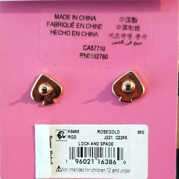 BNWT Kate Spade Lock Earrings - Picture 2 of 2